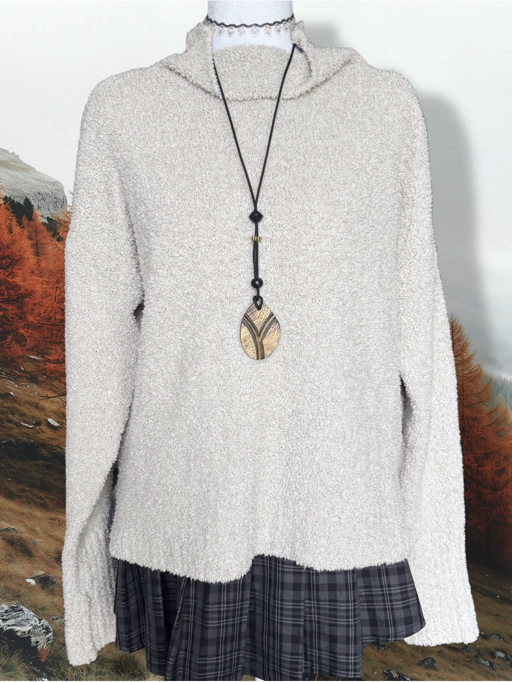Ugg sweater cowl neck cozy soft